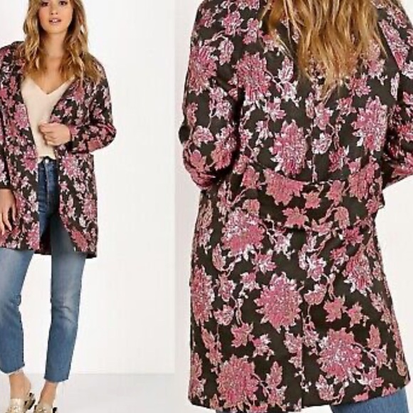 For Love And Lemons Jackets & Blazers - For love and lemons luella jacquard floral blazer xs